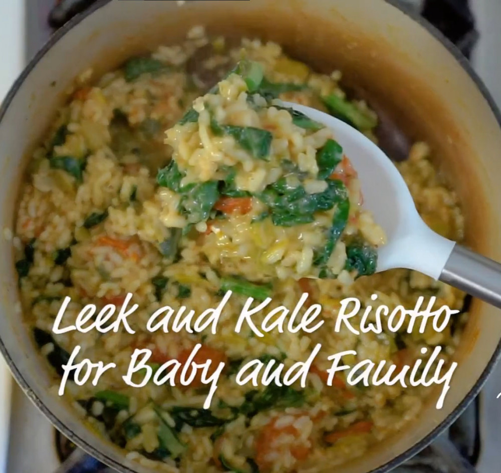 Leak and Kale Risotto