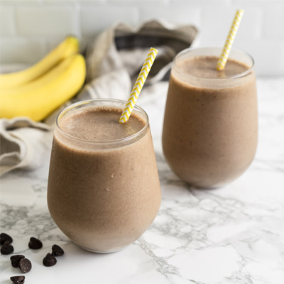 Chocolate coconut chip smoothie