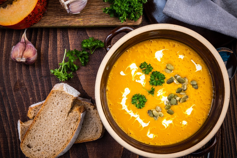 Squash, lentil one-pot soup